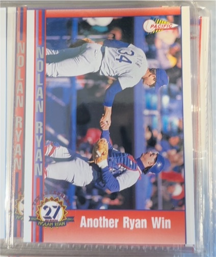 1993 Pacific Nolan Ryan 27th Season Texas Rangers #66 Another Win — front