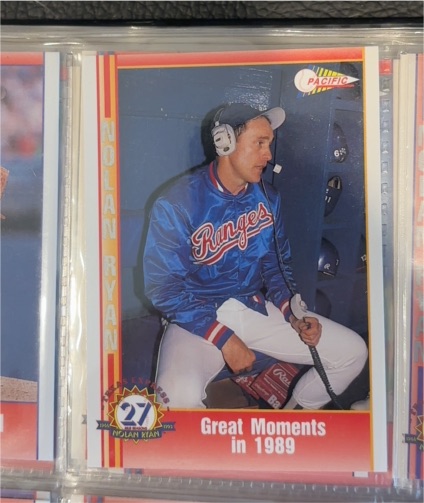 1991 Pacific Nolan Ryan Texas Express I #60 Great Moments in 1989 — front
