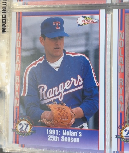 1991 Pacific #76 Nolan Ryan 25th Season — front