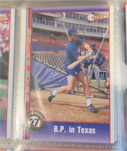 1991 Pacific Nolan Ryan #84 B.P. in Texas — front