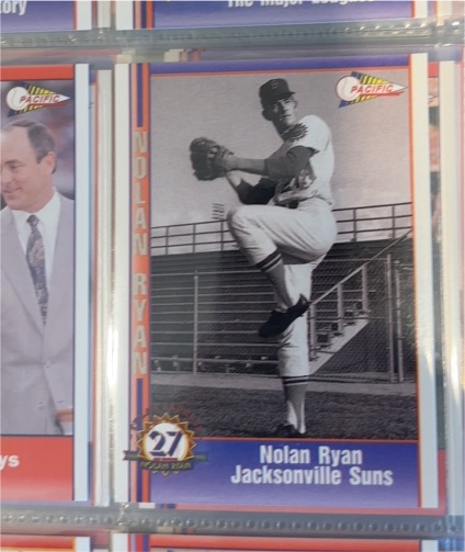 1993 Pacific Texas Express 27 Seasons #116 Nolan Ryan Jacksonville Suns — front