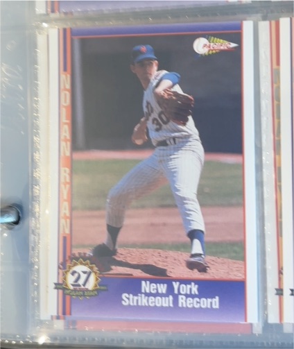 1993 Pacific #27 Nolan Ryan New York Mets Strikeout Record — front