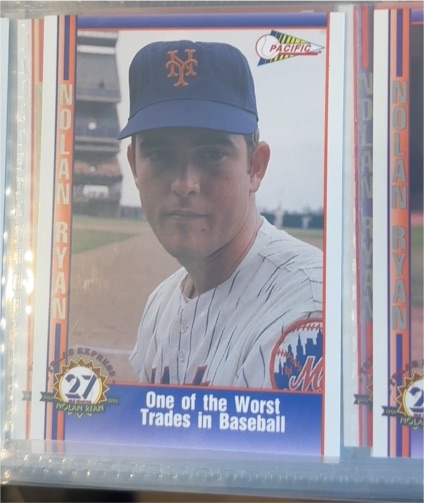 1991 Pacific #16 Nolan Ryan One of the Worst Trades in Baseball — front