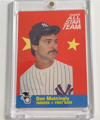 1986 Fleer All-Star Team #1 Don Mattingly — front