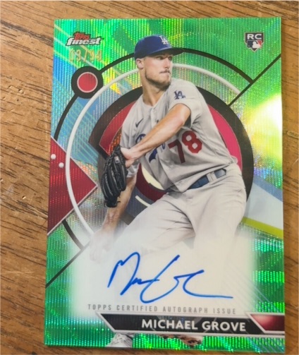 2023 Topps Finest Finest Autographs #FA-MG Michael Grove — front