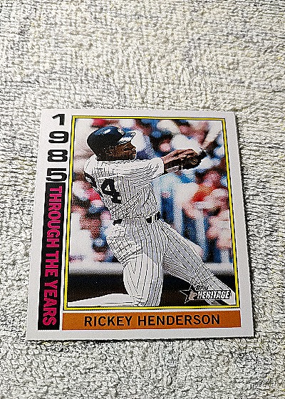 2025 Topps Heritage Through the Years #TTY-8 Rickey Henderson — front