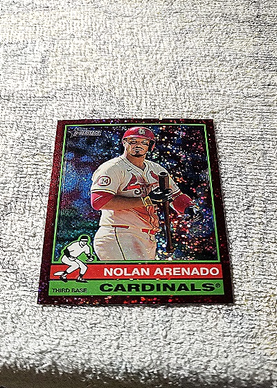2025 Topps Heritage #499 Nolan Arenado — front