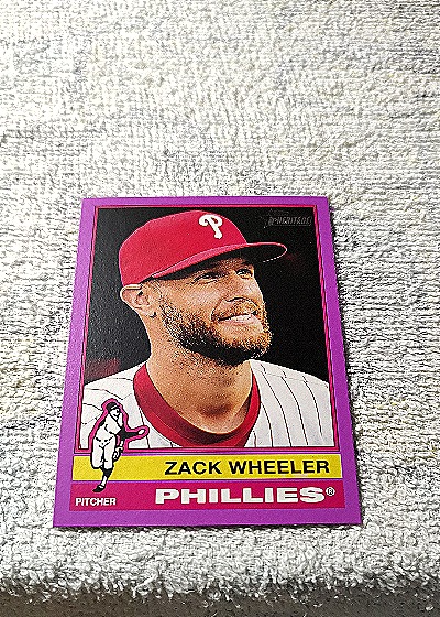 2025 Topps Heritage #65 Zack Wheeler — front