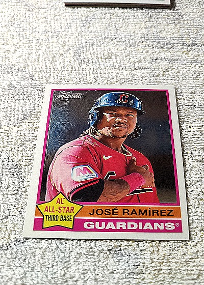 2025 Topps Heritage #169 José Ramírez — front