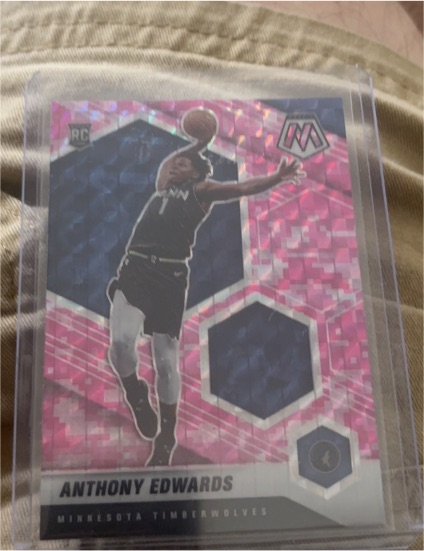 2020-21 Panini Mosaic #201 Anthony Edwards — front