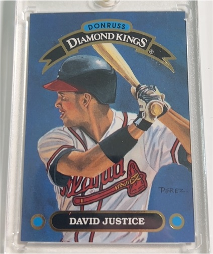 1992 Donruss Diamond Kings #DK-6 David Justice — front