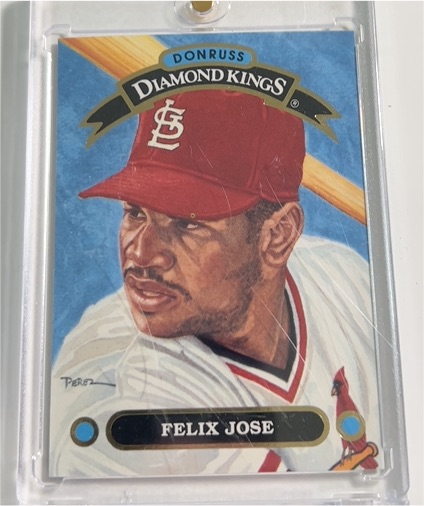 1992 Donruss Diamond Kings #DK-13 Felix Jose — front