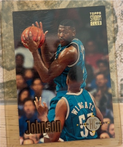 1993-94 Topps Stadium Club High Court #178 Larry Johnson — front