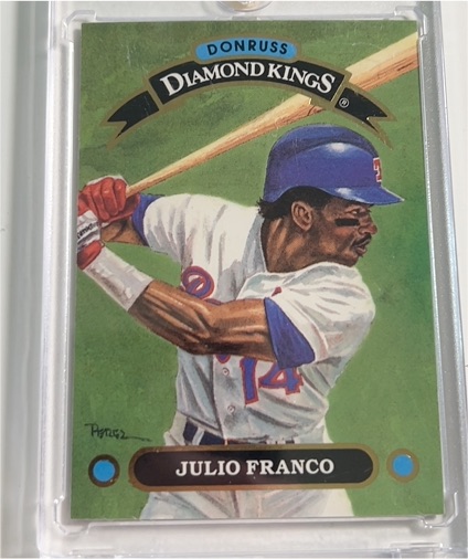 1992 Donruss Diamond Kings #DK-4 Julio Franco — front
