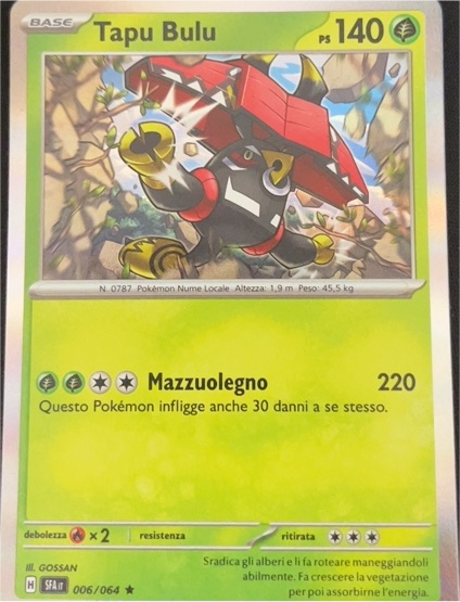 2024 Pokémon Scarlet & Violet Shrouded Fable #006 Tapu Bulu — front