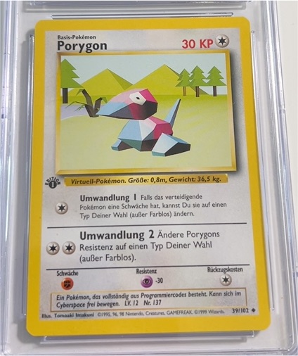 1999 Pokémon Base Set #39 Porygon — front