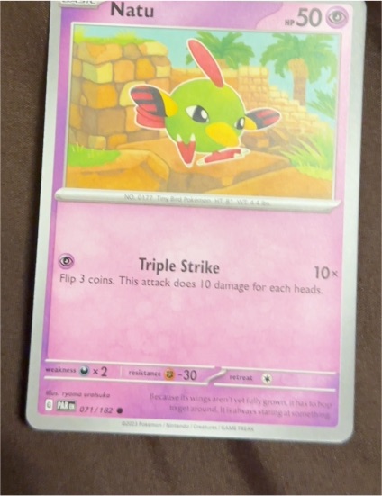 2023 Pokémon Scarlet & Violet Paradox Rift #071 Natu — front