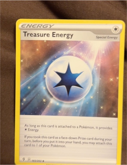 2021 Pokémon SWSH07 #165 Treasure Energy — front