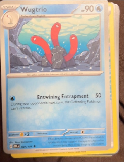 2023 Pokémon SV03: Obsidian Flames #059 Wugtrio — front