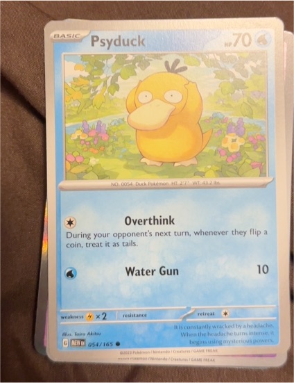 2023 Pokémon Scarlet & Violet 151 #054 Psyduck — front