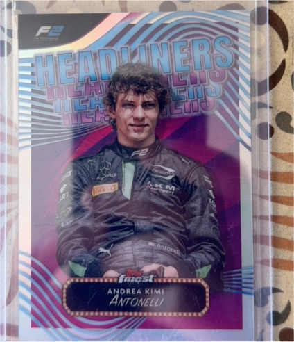 2024 Topps Finest Formula 1 Headliners #HL-11 Andrea Kimi Antonelli — front
