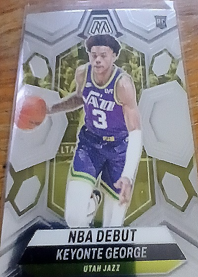 2023-24 Panini Mosaic #251 Keyonte George NBA Debut Rookie Card — front