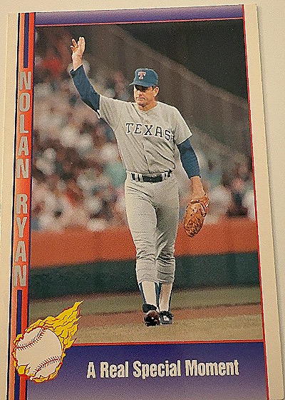 1991 Pacific #56 Nolan Ryan Texas Rangers A Real Special Moment — front
