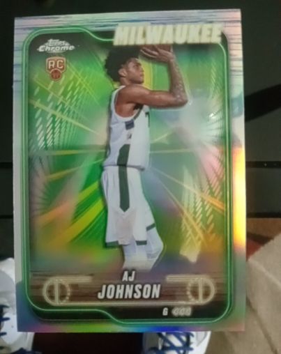 2024-25 Topps Chrome #145 AJ Johnson — front