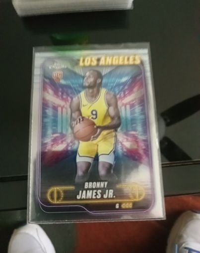 2024-25 Topps Chrome #149 Bronny James Jr. — front