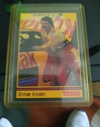 1991 Traks #4 Ernie Irvan — front