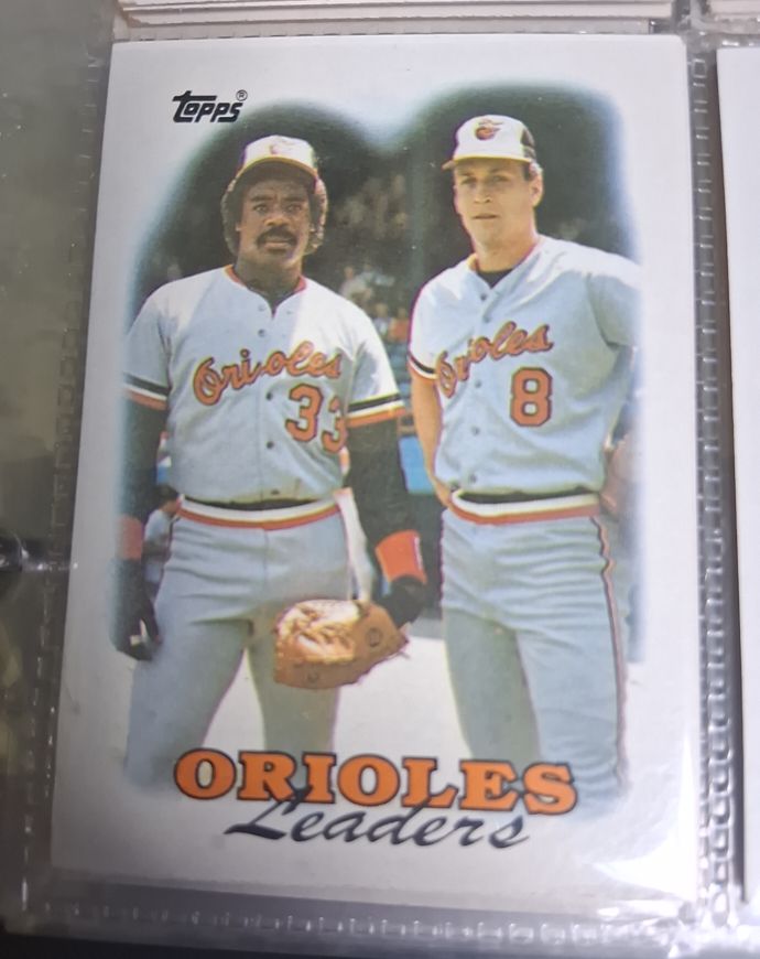 1988 Topps #51 Orioles Leaders Cal Ripken Jr Eddie Murray — front