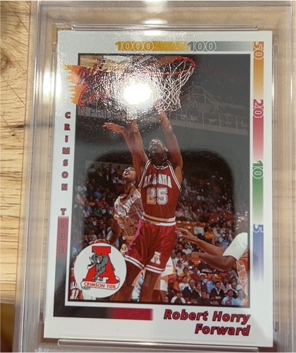 1991 Wild Card #P-3 Robert Horry Alabama Crimson Tide — front