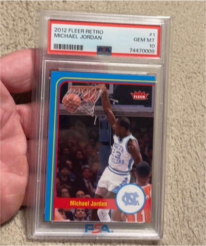 2012 Fleer Retro #1 Michael Jordan — front