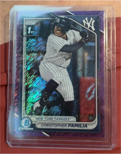 2024 Bowman Chrome #BCP-154 Christopher Familia — front