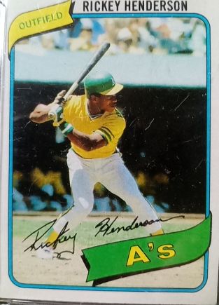 1980 Topps #482 Rickey Henderson — front