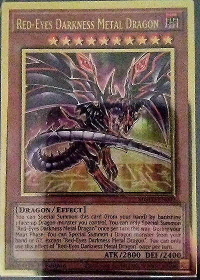 Yu-Gi-Oh! LDS1-EN004 Red-Eyes Darkness Metal Dragon — front