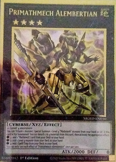 2023 Maximum Gold #MGED-EN030 Primathmech Alembertian — front