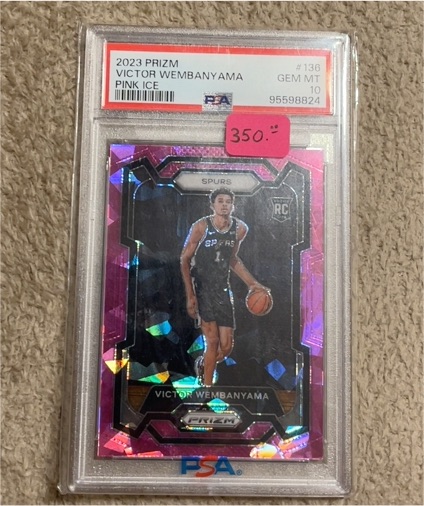 2023 Panini Prizm #136 Victor Wembanyama Pink Ice — front