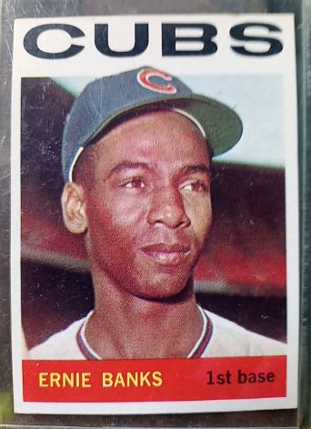 1964 Topps #55 Ernie Banks — front