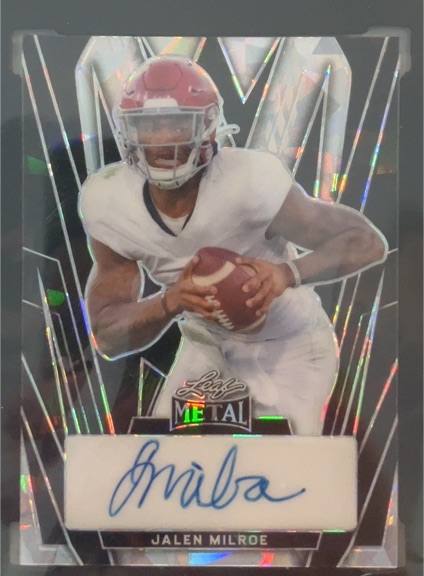 2024 Leaf Metal #BA-JM1 Jalen Milroe — front