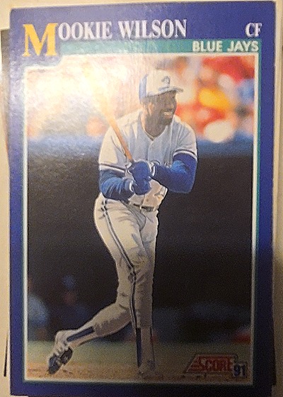 1991 Score #42 Mookie Wilson — front