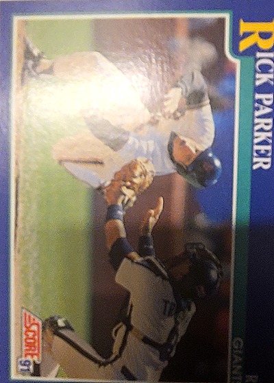 1991 Score #58 Rick Parker — front