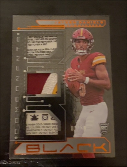 2024 Panini Black Components #CO2 Jayden Daniels — front