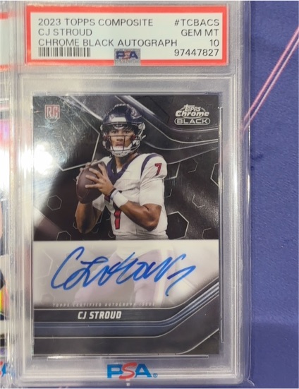 2023 Topps Composite Chrome Black Autographs #TCBA-CS CJ Stroud — front