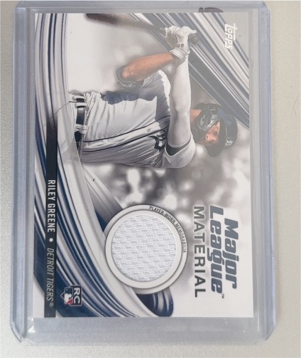 2023 Topps Major League Material #MLM-RG Riley Greene — front
