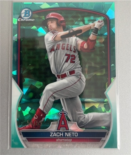 2023 Bowman Chrome #BCP-64 Zach Neto — front