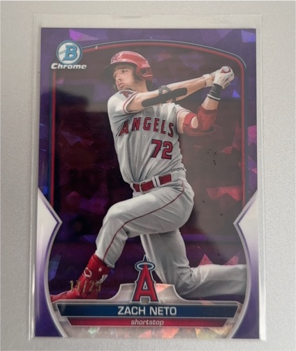 2023 Bowman Chrome Prospects #BCP-64 Zach Neto — front