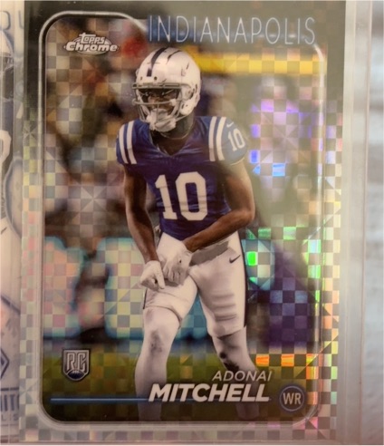 2024 Topps Chrome #210 Adonai Mitchell — front