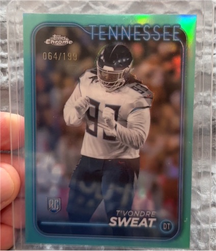 2024 Topps Chrome #266 T'Vondre Sweat — front