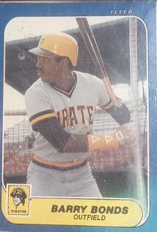 1986 Fleer Update #U-14 Barry Bonds — front